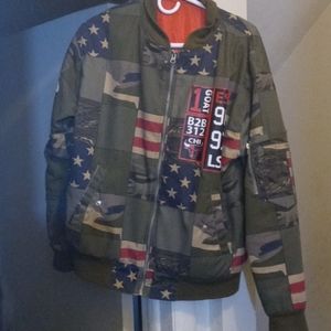 Clothes Two jacket and one gold plated pin